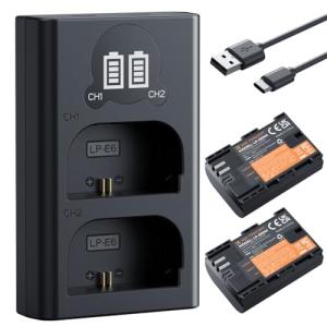 Chargeur K&F Concept LP-E6NH avec Écran LCD