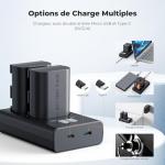 Chargeur K&F Concept LP-E6NH avec Écran LCD