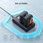 Chargeur K&F Concept LP-E6NH avec Écran LCD