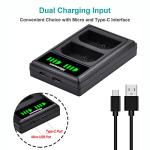 Chargeur USB Double pour Batteries Canon LP-E6