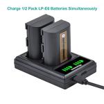 Chargeur USB Double pour Batteries Canon LP-E6