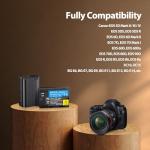 Batteries de Rechange USB-C pour Canon EOS