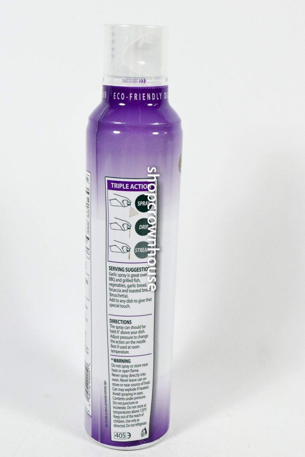 Garlic Flavored Extra Virgin Olive Oil Spray 8 oz