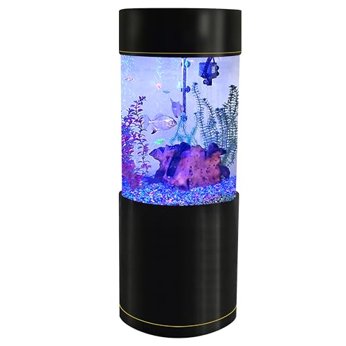 Penn-Plax Water World 53 Gallon Cylinder Aquarium