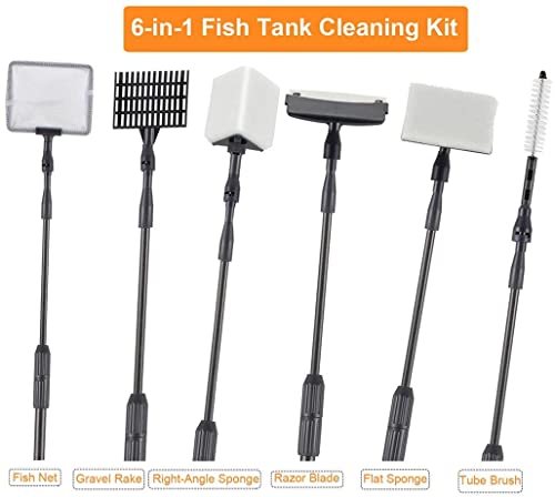 Hygger 6-in-1 Aquarium Cleaning Tool Kit