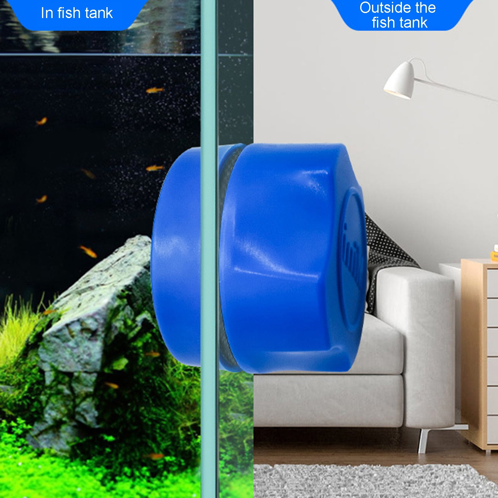 Mini Magnetic Aquarium Algae Cleaner Brush