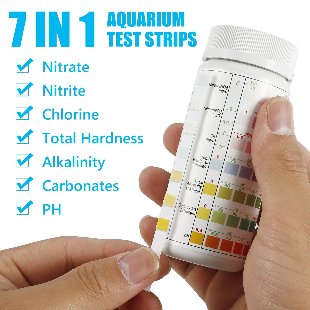 100 Aquarium Test Strips for Freshwater and Saltwater