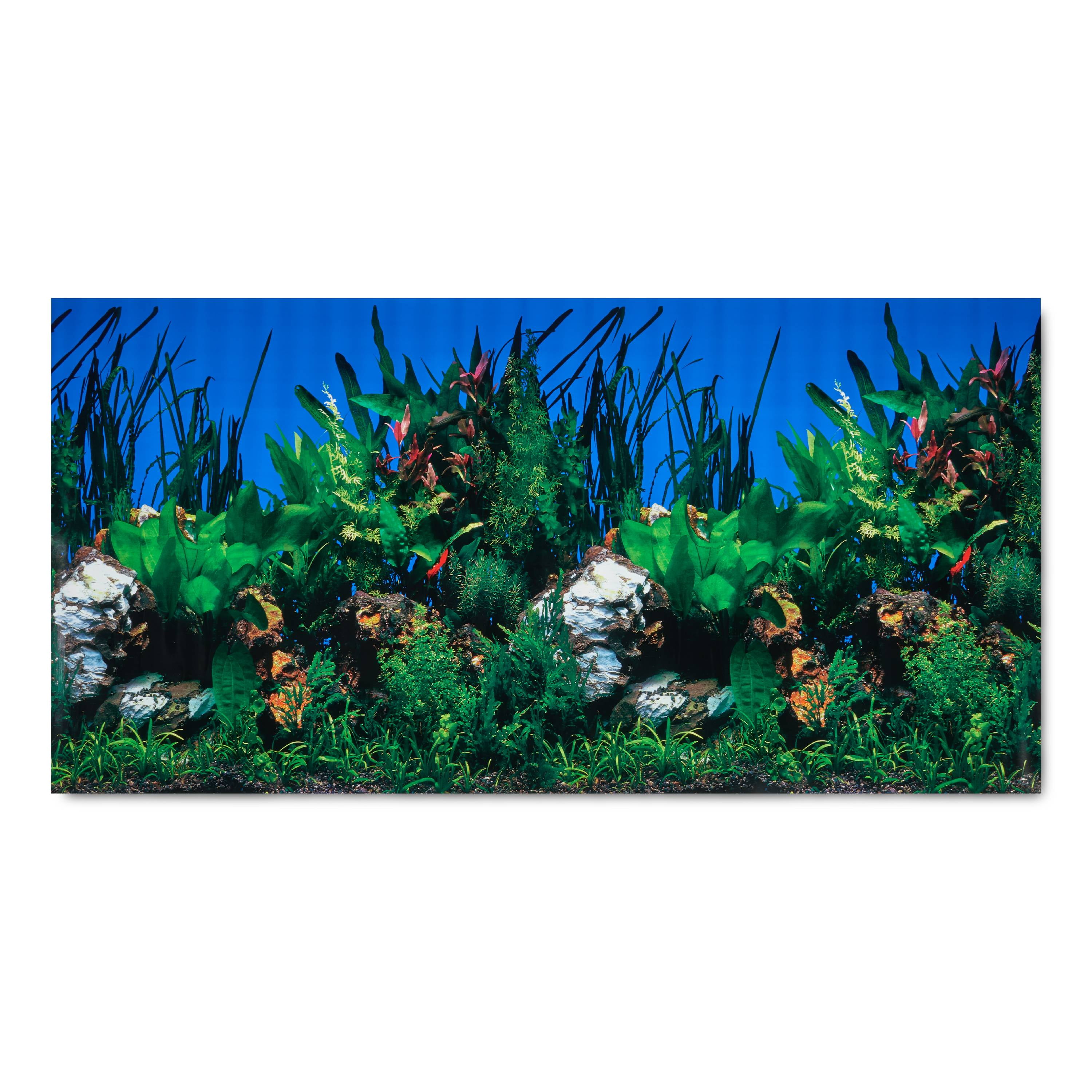 Aqua Culture Two-Sided Aquarium Background, 55 Gallon