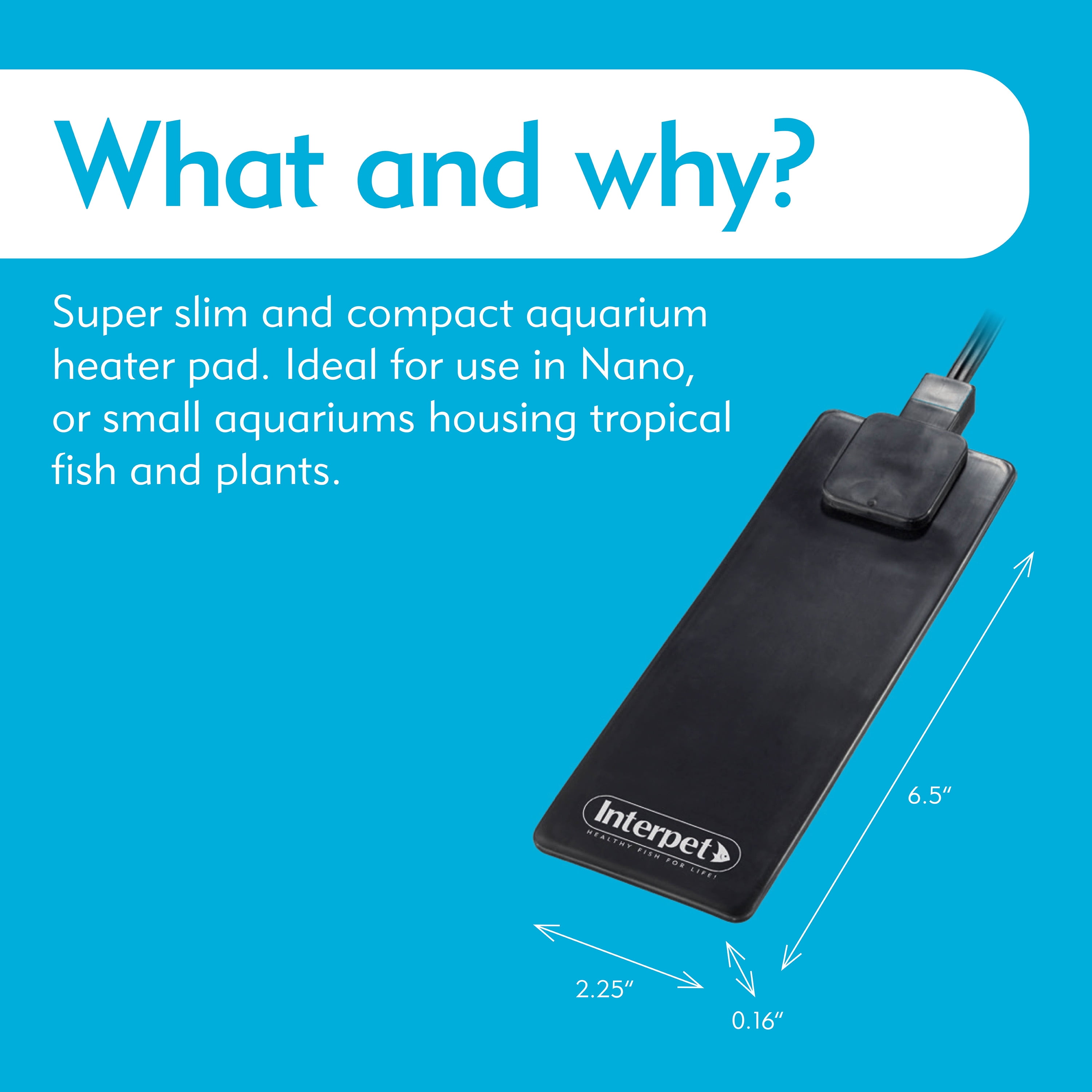 Interpet 15W Flat Life Heater for 4 Gallon Aquarium