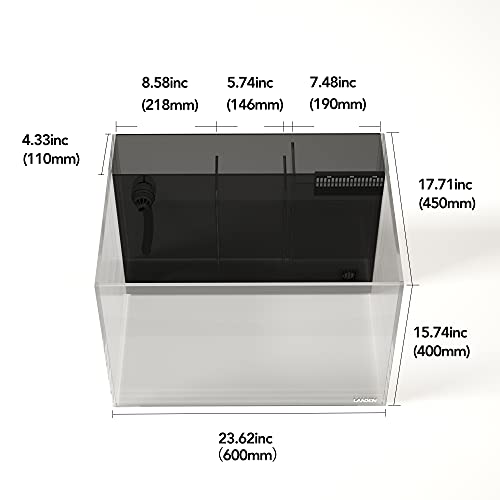 Landen 60P Ultra Clear Rimless Aquarium Tank