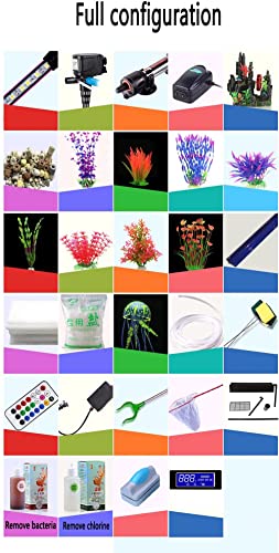 124-Gallon Black LED Aquarium Kit for Any Space