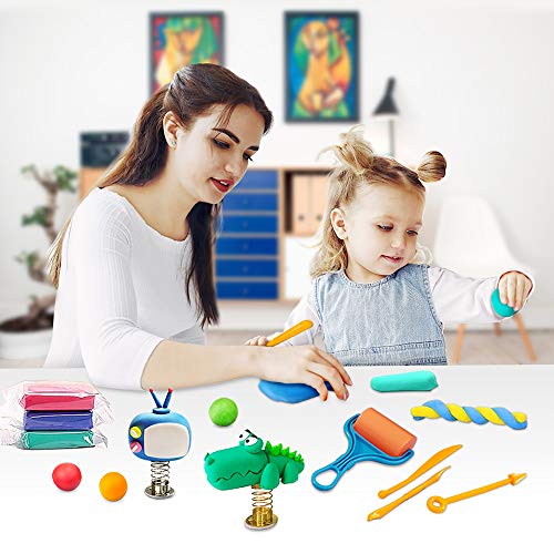 36-Color Air Dry Modeling Clay Kit for Kids