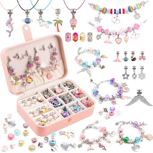Charm Bracelet Making Kit for Girls - 120 Pcs