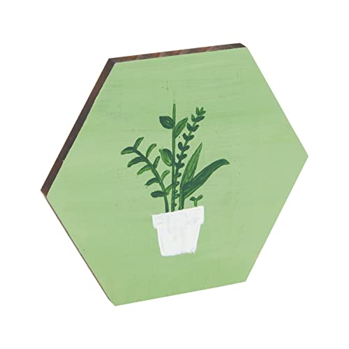 15 Pack Unfinished Wooden Hexagon Cutouts for DIY Crafts