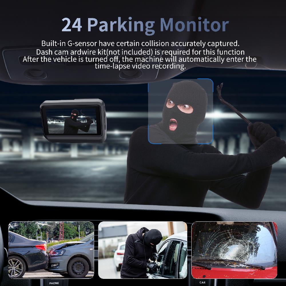 Ecomoment 2.5K HD Car Dash Cam with Night Vision