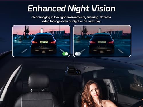 Pelsee 4K Front and Rear Dash Cam