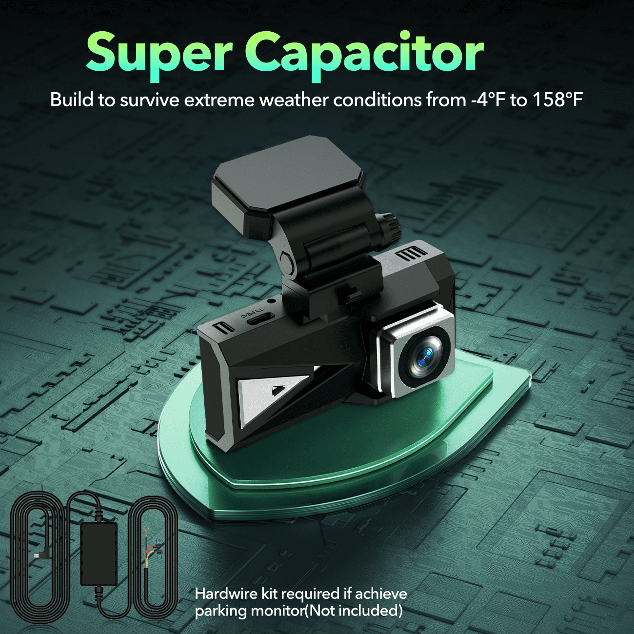 TOGUARD Dual 4K Dash Cam with Night Vision