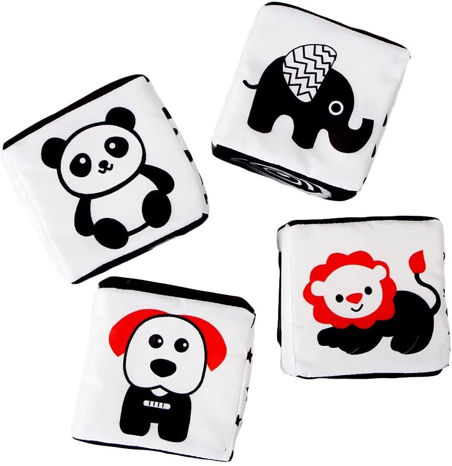 YINYUE Soft Black and White Baby Blocks