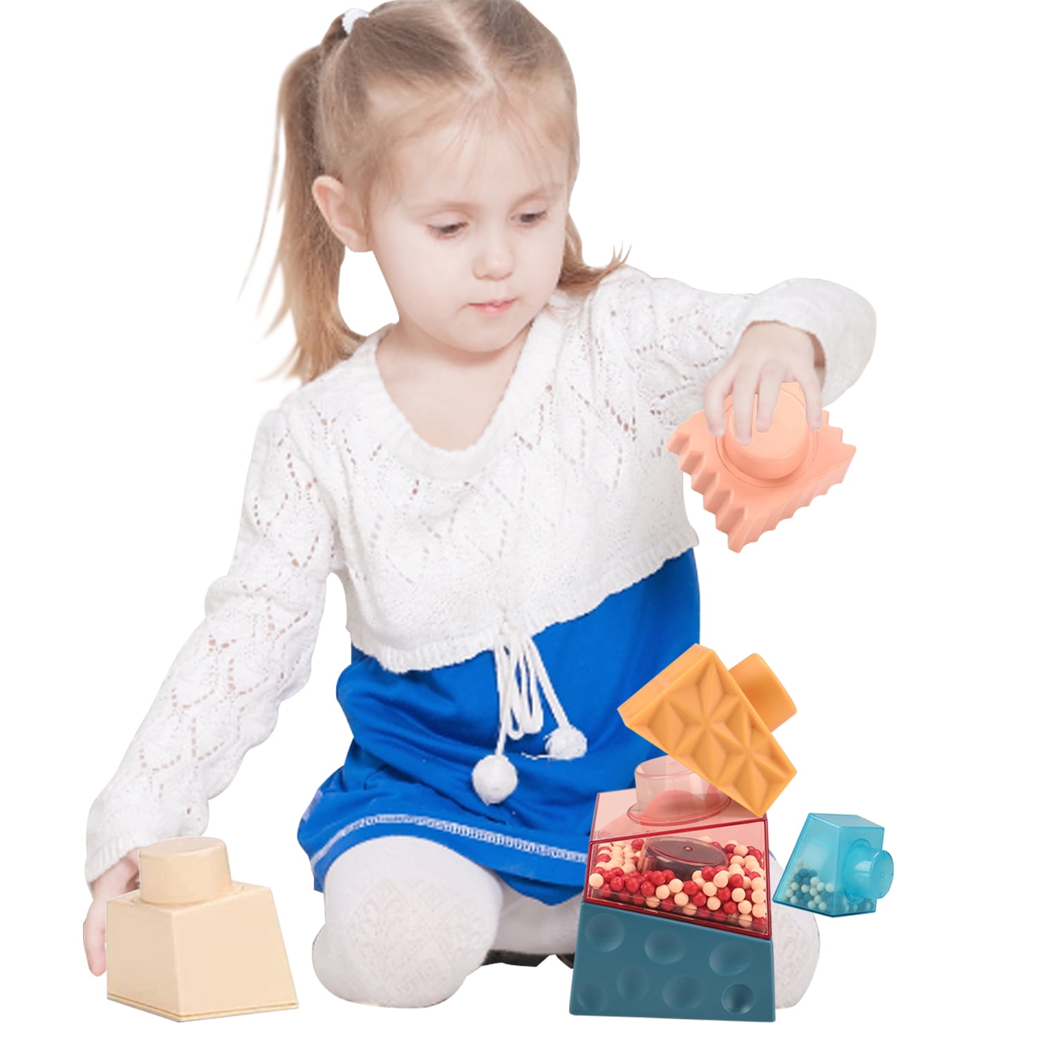 NBPOWER Baby Stacking Blocks Toys for Toddlers