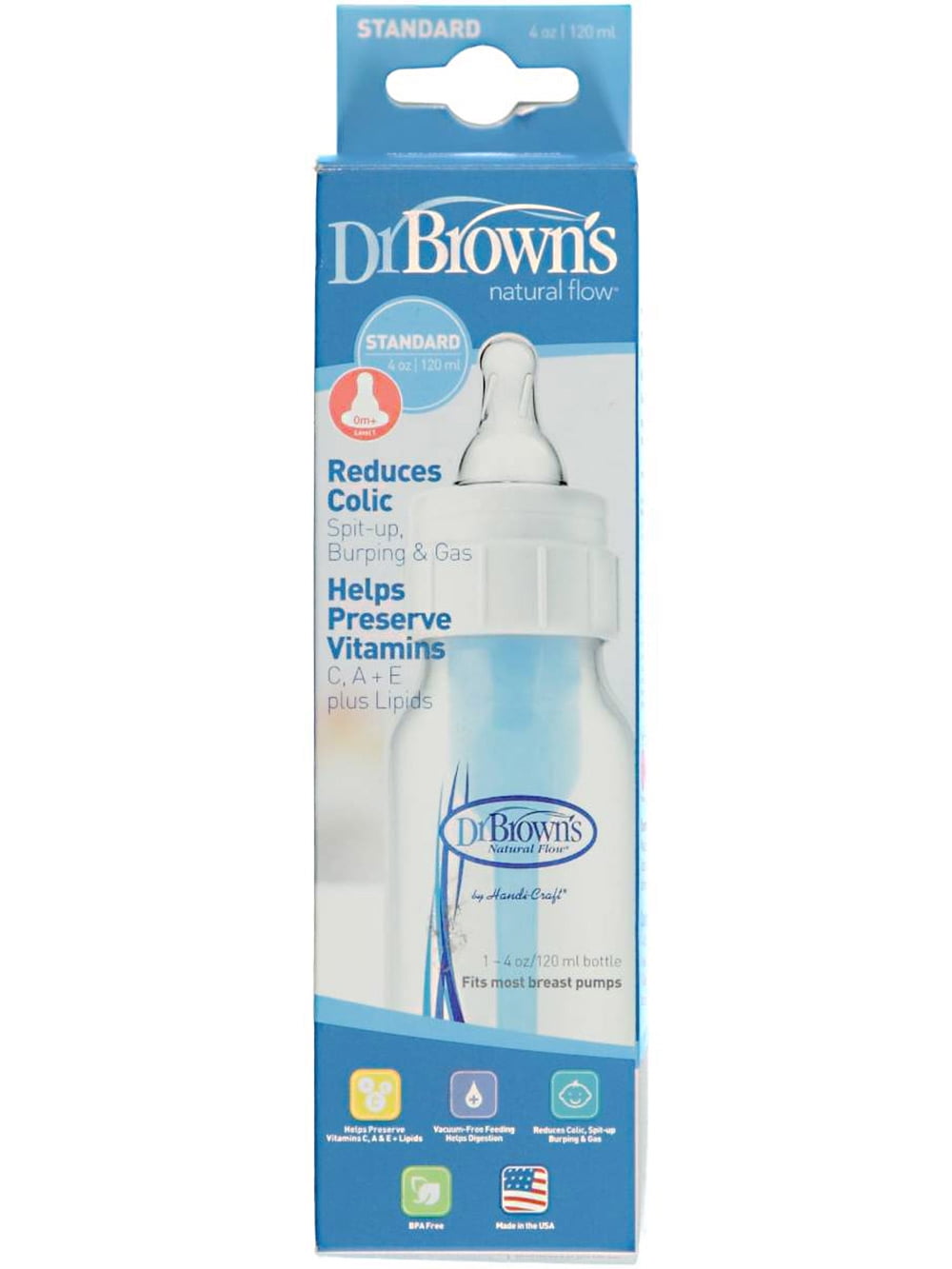 Dr. Brown's Anti-Colic Baby Bottle, 4oz