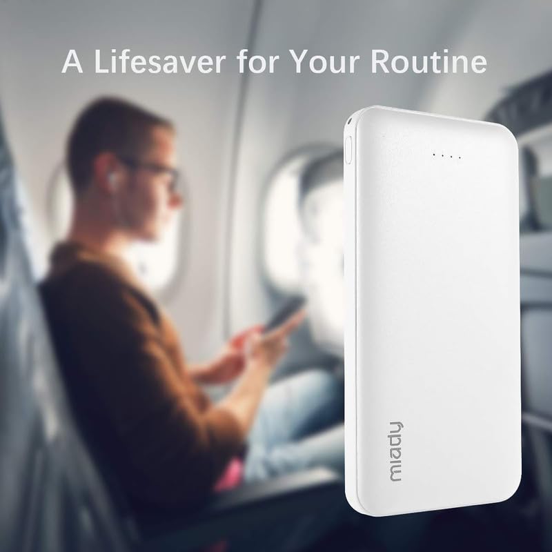 Miady 2-Pack 10000mAh Dual USB Power Bank