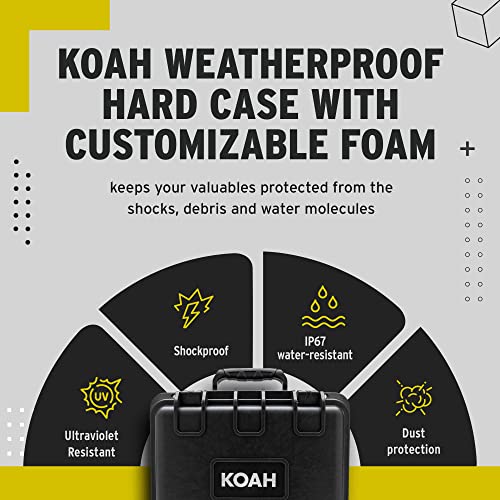 Koah Weatherproof Hard Case with Foam Insert