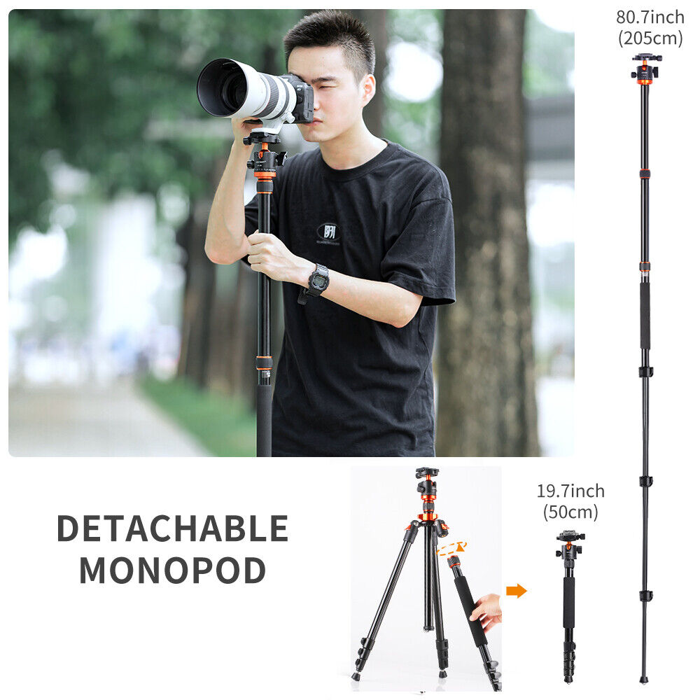 K&F Concept 78" Aluminum Tripod with Ball Head