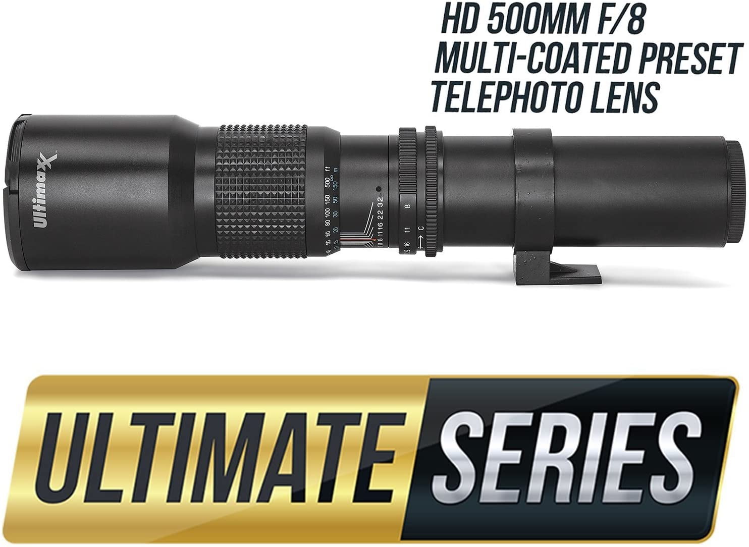 500mm f/8 Telephoto Lens for Canon Cameras