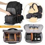 TARION Large Camera Backpack with Removable Insert