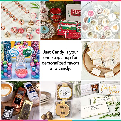 116 Pcs Personalized Floral Wedding Candy Favors