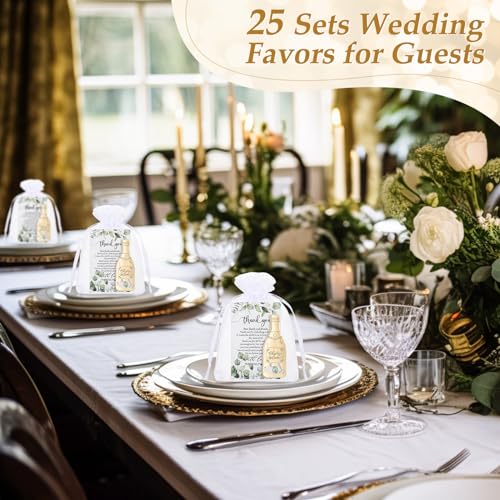 25 Sets Gold Bottle Opener Wedding Favors