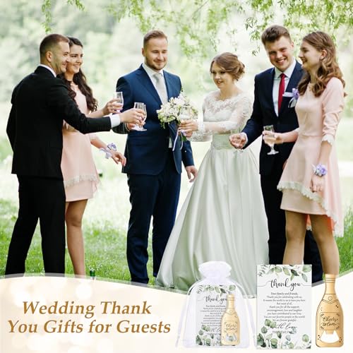 25 Sets Gold Bottle Opener Wedding Favors