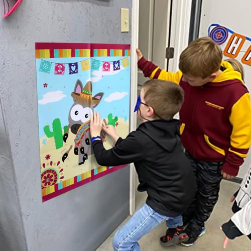 Mexican Fiesta Pin the Tail Game for Parties