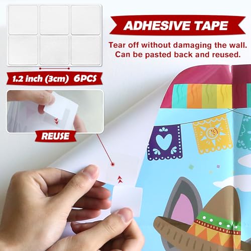 Mexican Fiesta Pin the Tail Game for Parties