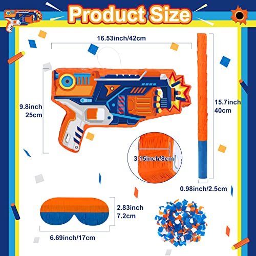 Dart-Piñata Party Set with Stick and Blindfold