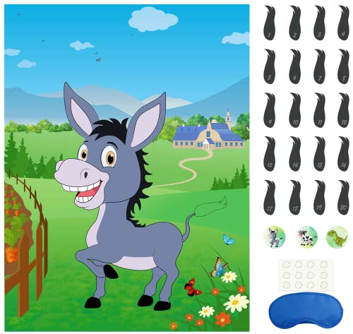 Pin the Tail on the Donkey Party Game
