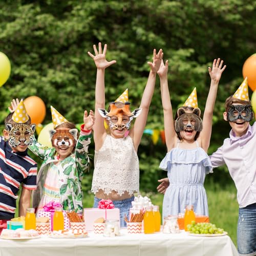 16 Jungle Animal Masks for Kids' Parties