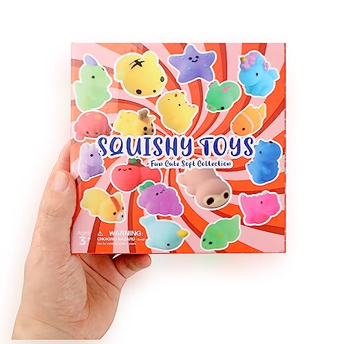28 Pack Mochi Squishy Cat Toys - Fun Party Favors