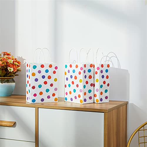24 Pack 9" Small Polka Dot Party Favor Bags