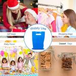 Sturdy Blue Plastic Gift Bags for Party Candy