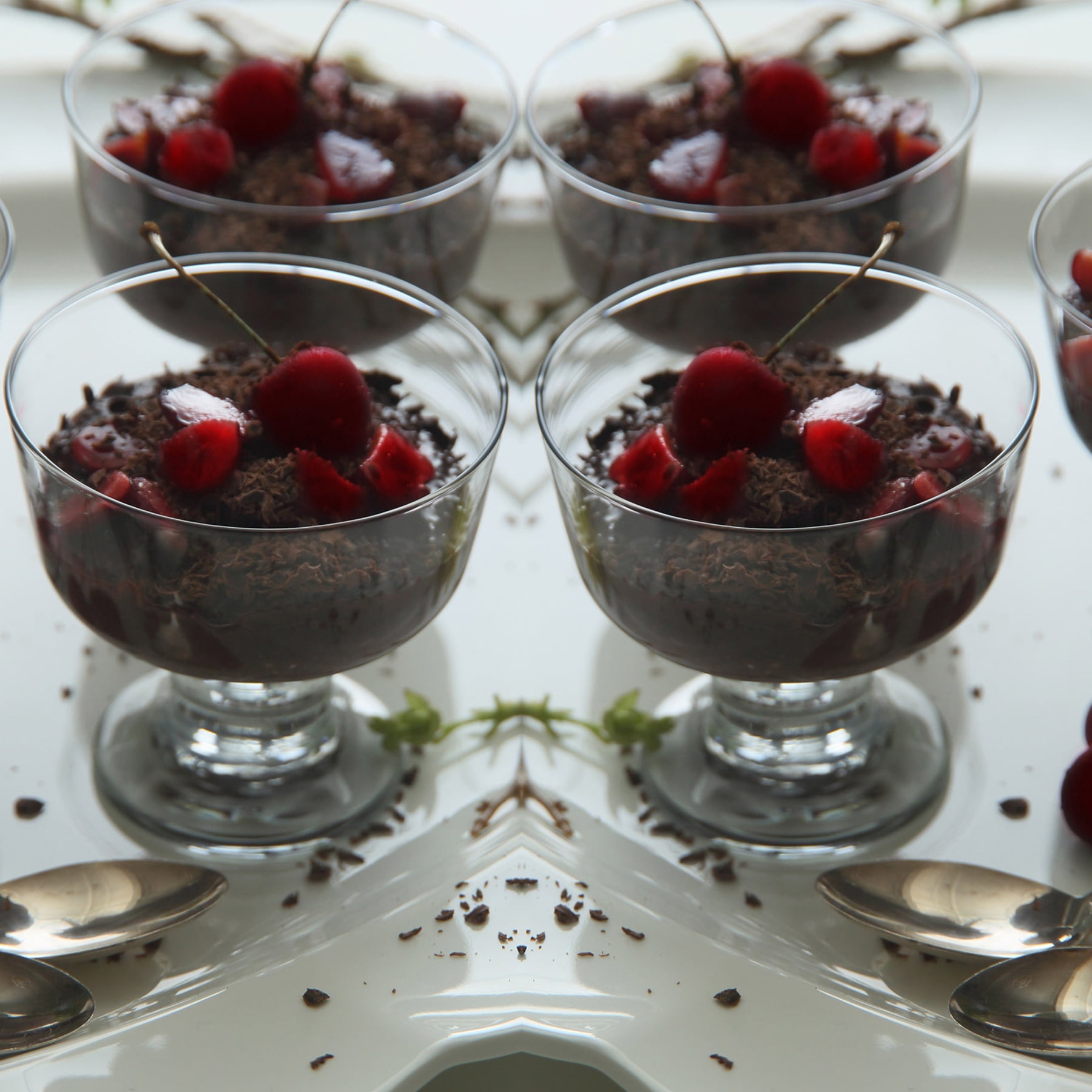 LAV Clear Glass Ice Cream Bowls Set