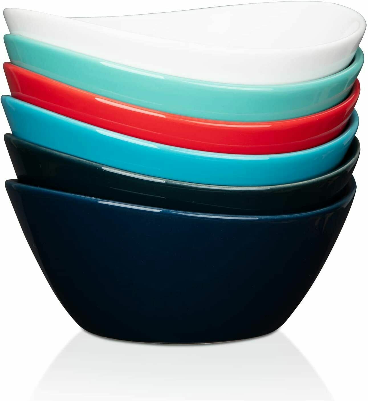 Microwave-Safe Ceramic Ice Cream Bowls Set