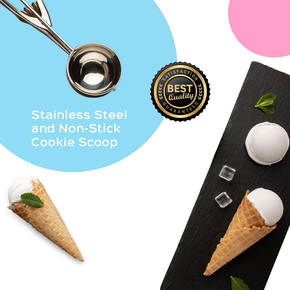 Stainless Steel Ice Cream Scoop with Trigger