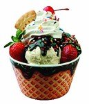 Hutzler Colorful Ice Cream Bowl - Fun Design