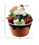 Hutzler Colorful Ice Cream Bowl - Fun Design