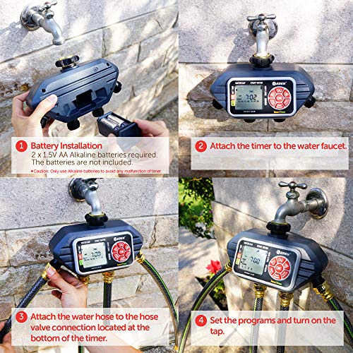 Eden 93413 Digital Water Timer for 4 Zones