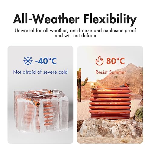 50 ft Flexible Garden Hose with Swivel Grip Handle