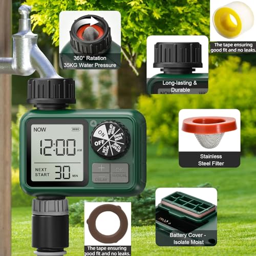 XinFuture Programmable Sprinkler Timer for Efficient Watering