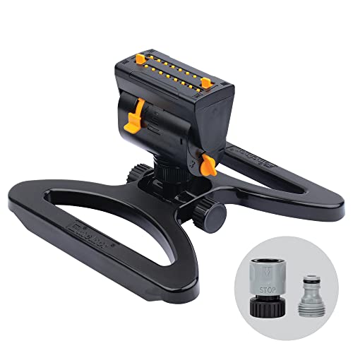 Melnor Mini Oscillator Sprinkler Bundle – Black/Yellow