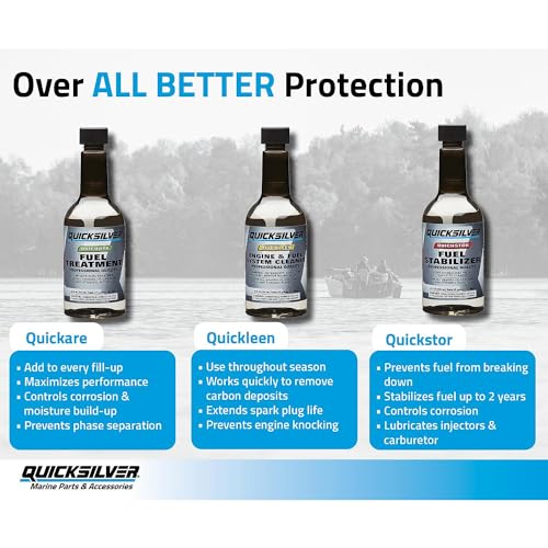 Quicksilver Quickstor Fuel Treatment and Stabilizer, 12 Oz